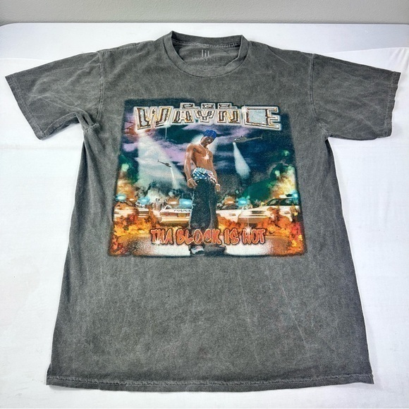Lil Wayne Tha Block Is Hot Vintage Men's T-Shirt Meduim  Graphic Design - Picture 1 of 6